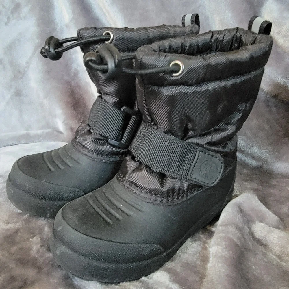 Northside Snow Boots Toddler Size 6 Black Excellent Thinsulate Water Resistant
